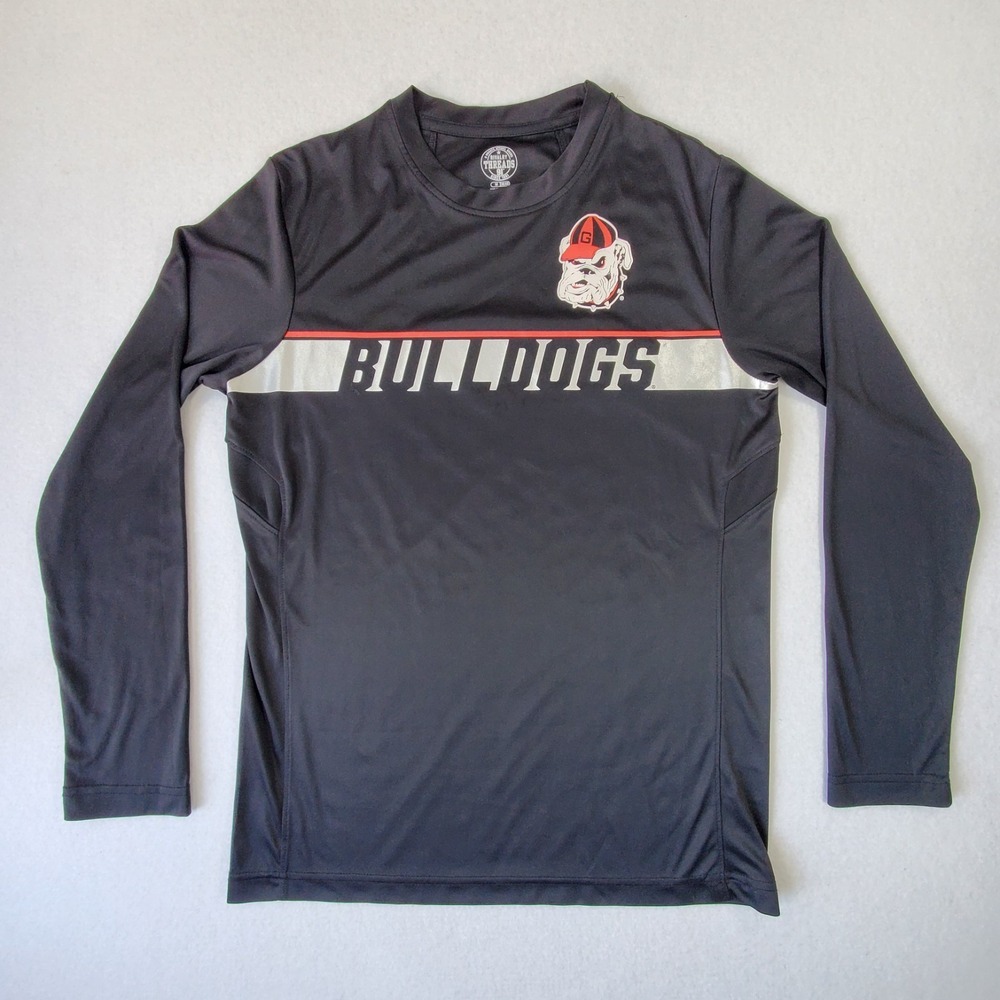 Georgia Bulldogs Rivalry Threads Long Sleeve Shirt Mens M‎ Black Athletic